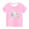 thumbnail image 2 of Edvintorg Kids Easter Shirts Clearance 3-14Years Summer Boys Girls T Shirts Kawaii Flower Easter Eggs Printed Round Neck Short Sleeve Tee Tops Children's Clothing, 2 of 4