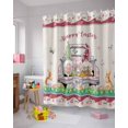 thumbnail image 5 of Easter Shower Curtain Easter Eggs Gnome Bunny Truck Shower Curtains for Bathroom Decor Spring Flowers Bath Curtains Sets for Spring Easter Bathroom Decor Fabric Waterproof Small Stall 36" X 72", 5 of 6