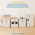 thumbnail image 5 of ECR4Kids Play Kitchen Refrigerator, White Wash, 5 of 9