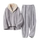 thumbnail image 1 of Conjunto de Pijamas de franela Yinane para mujer 2 piezas Gris L, 1 of 7
