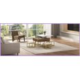 thumbnail image 4 of Modern Lift-Top Coffee Table Set with 4 Ottomans, Space-Saving Storage for Living Room, White/Walnut, 4 of 26