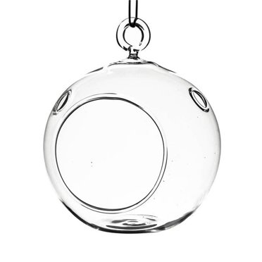 Athenas Garden HCH1105 5 in. Dia. Clear Half-Round Wall Hanging