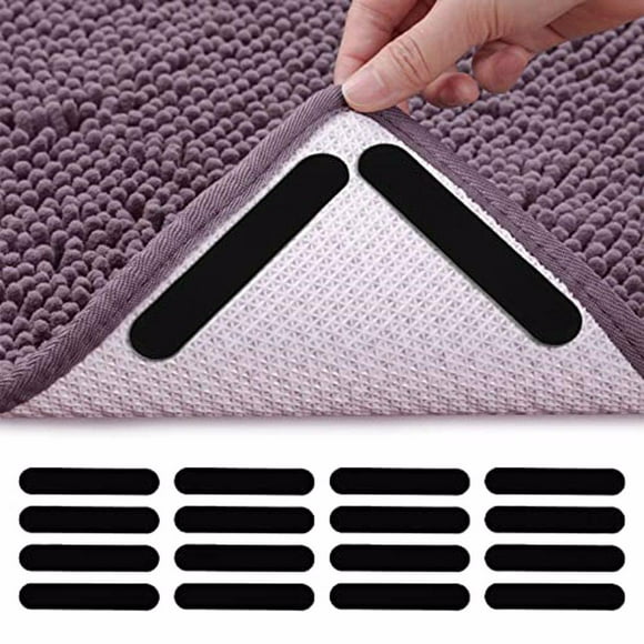 Wosthever 16 piezas de pinzas para alfombras fáciles de instalar para cualquier alfombra o alfombra, pinzas antideslizantes para alfombras de Conjuntos de muebles de sala de estar