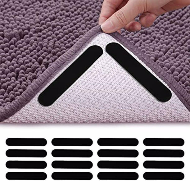 Toystoory 16x negro evitan resbalones con estas resistentes alfombras adhesivas antideslizantes Conjuntos de muebles de sala de estar