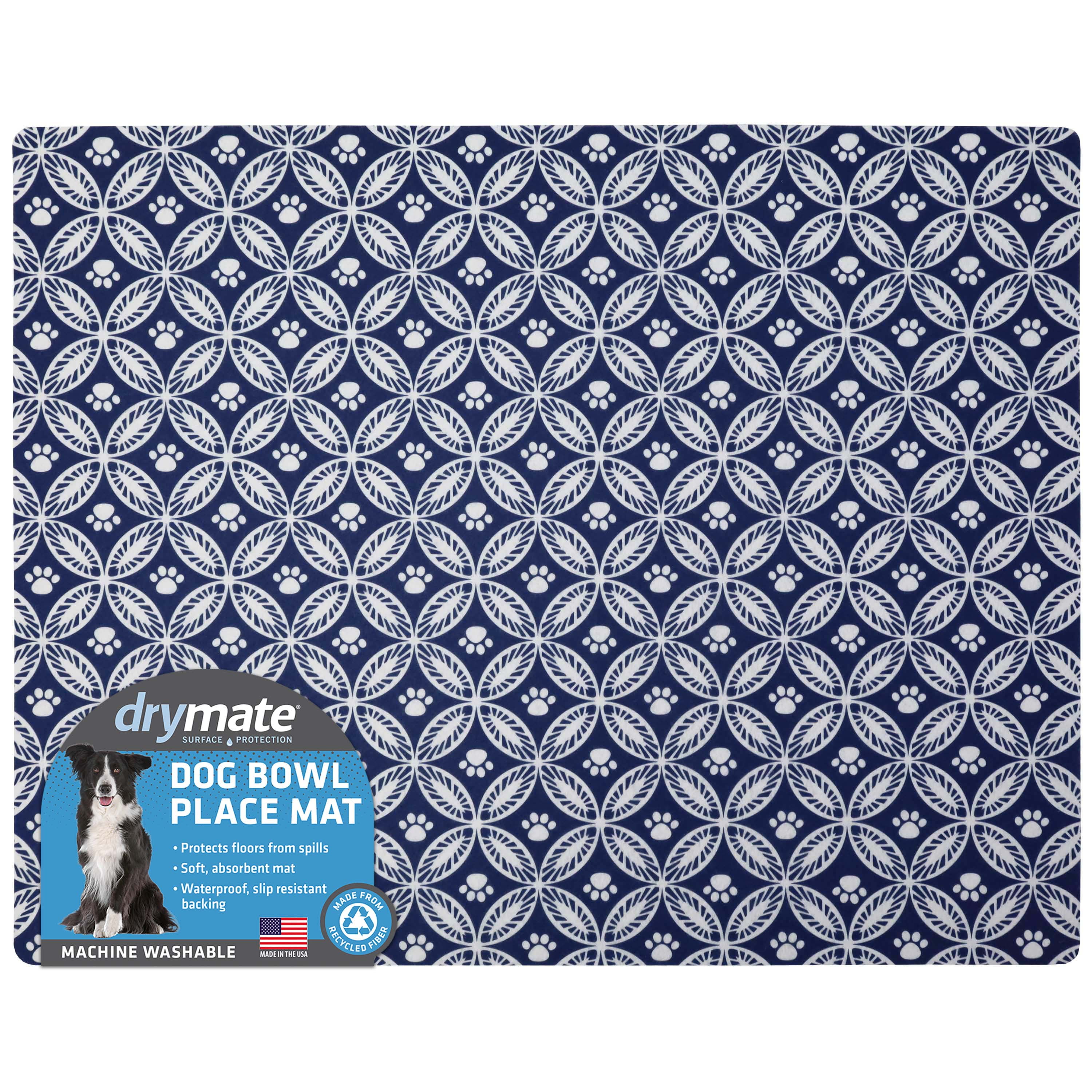 Drymate 19x24 Dish Drying Mat - Light Blue Floral : Target