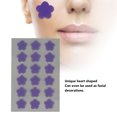 thumbnail image 4 of Parche hidrocoloide para espinillas, 18 Uds., forma de flor púrpura, manchas portátiles, parche para ocultar espinillas, para cubrir imperfecciones de zits, 4 of 8