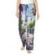 thumbnail image 1 of Balery Parisian Cafe With Eiffel Pantalones de pijama para mujer, pijamas ultraligeros, pantalones de estar por casa-X-Large, 1 of 6