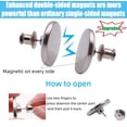 thumbnail image 3 of 40 Sets Curtain Magnetic Weights, Strong Hold Clips to Prevent Light Leaks, Ideal for Indoor Outdoor Curtains Pergola Patio Cabana, Silver, 3 of 5