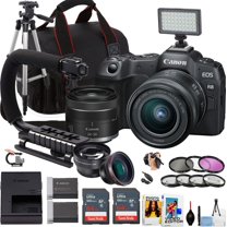 Canon EOS R8 Mirrorless Camera w/24-50mm Lens   Sandisk 64GB Ultra Memory Card   Camera Case   More (19pc Bundle)