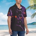thumbnail image 4 of Lsque Five Nights At Freddy'S Pattern Hawaiian Shirt for Men Unisex Summer Beach Casual Short Sleeve Cotton Linen Button Down Shirts-Small, 4 of 6
