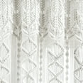 thumbnail image 5 of Lush Decor Boho Macrame Textured Cotton Window Curtain/Room Divider/Doorway/Wall Decor Single Neutral 40X63, 5 of 11