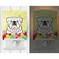 thumbnail image 2 of Caroline's Treasures BB1902CNL White English Bulldog Easter Egg Hunt Ceramic Night Light, 6x4x3", multicolor, 2 of 2