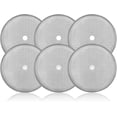 thumbnail image 1 of Jinsinto Cafetiere Mesh Coffee Press Filter Mesh Replacement Stainless Steel Cafetiere Filter Mesh For Cafetiere 12 Oz (6 Pcs, Gray), 1 of 5