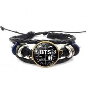 - Fancyleo BTS Fashion Bracelet Fashion Handmade DIY Braided Beaded Bracele