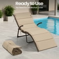 thumbnail image 6 of Pellebant Outdoor Chaise Lounge Cushion for Patio Furniture, 80"L x 24"W (Beige), 6 of 9