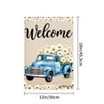 thumbnail image 4 of Amhnf Welcome Blue Truck With Daisies Garden Flag For Home Outdoor Garden Yard Decor 12x18 inch, 4 of 5