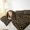 thumbnail image 4 of jejeloiu Rustic Leopard Hide Bedding Comforter Set,Jungle Animal Cheetah Twin Comforter Sets,Black Brown Bedding Set For Adult,Super Cozy Room Decor Reversible,2 Pieces, 4 of 8