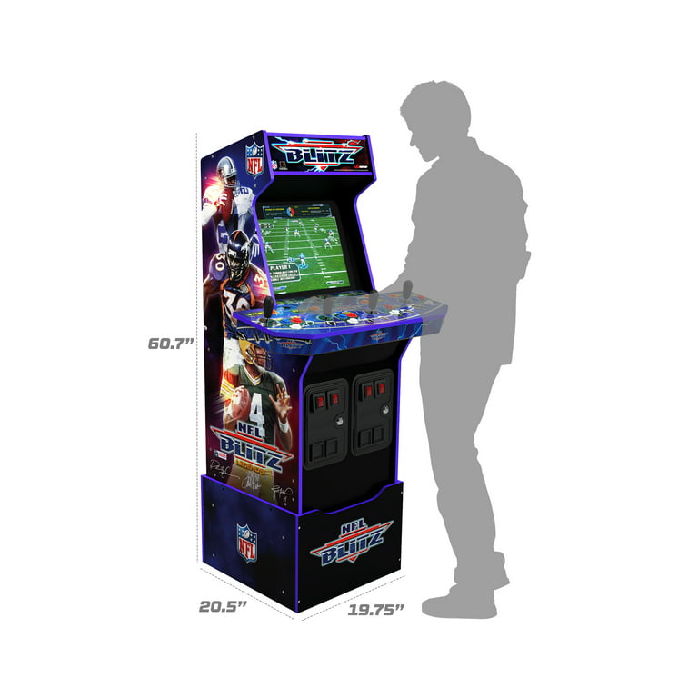 Arcade1up Nfl Blitz With Riser And Lit Marquee Arcade Game Machine Com