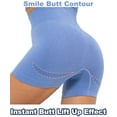 thumbnail image 3 of QRIC Women Sports Shorts Smile Contour Tummy Control Workout Gym Yoga Hot Shorts, 3 of 6