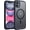 Black, variant on UYWZQ-TOCOL for Phone 12 Case, Compatible with Magsafe Charger, Full Camera Protection, Drop Protection, Translucent Matte Phone Case for iPhone 12 6.1 inch (Red)