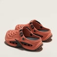 thumbnail image 3 of Men's Summer Clogs Stylish Hollow out Sandals Garden Sneakers Non Slip Breathable Comfortable Outdoor Beach Walking Shoes Red Size 6.5, 3 of 6