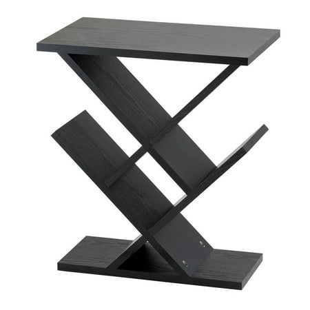 Adesso Zig-Zag Accent Table Wood, Black