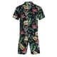 thumbnail image 4 of Traje de pantalones cortos de camisa de un solo pecho de manga corta casual y cómodo de moda para hombres Pompotops  oipoqjl35329, 4 of 7