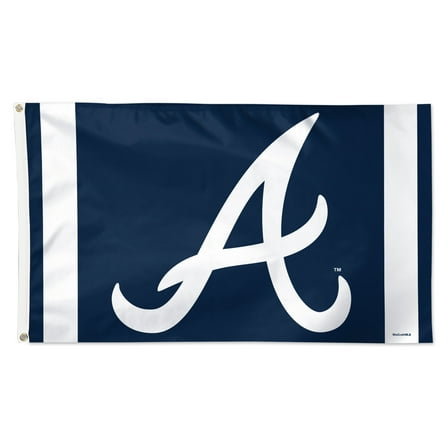 WinCraft Atlanta Braves 3' x 5' Vertical Stripe Deluxe Single-Sided Flag