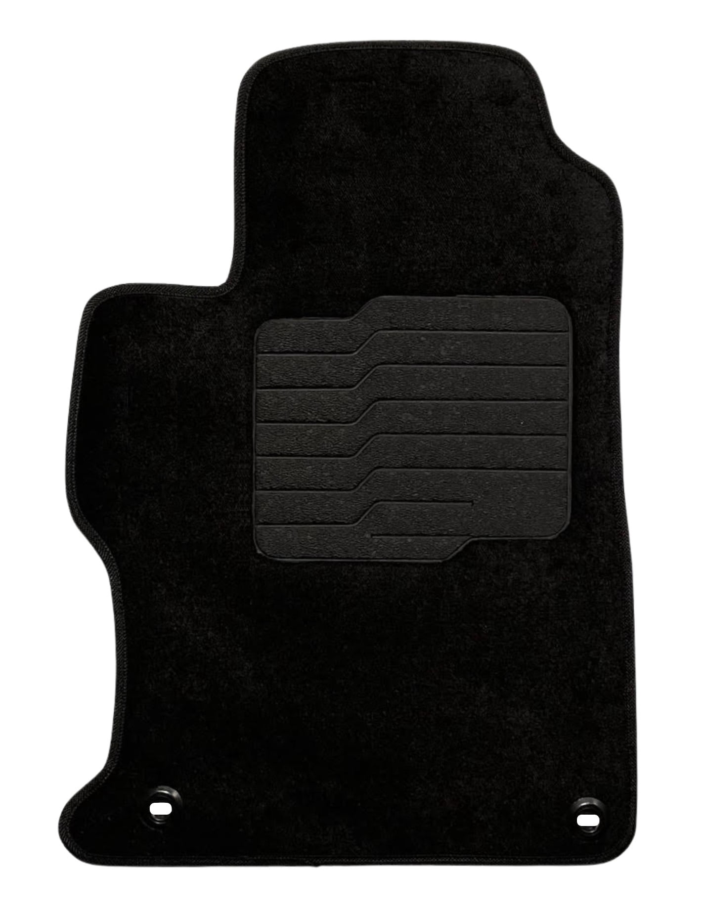 Carpet Floor Mats for 2012 to 2015 Honda Civic with Anti Slip Heel Pad and Safety Locks - Front and Rear - Black - ecoMats