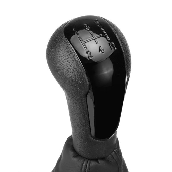 5-Speed Gear Shift Lever With Leg Guard Boot Cover for Chevrolet for Spark Black
