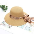 thumbnail image 3 of Wide Brim Sun Hats for Women Summer Hats For Women Wide Bongrace Women Straw Beach Hat Little Girl Sun Cap Foldable Ladies Hats,Yellow Women's Accessories Sun Hats, 3 of 3