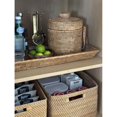 thumbnail image 4 of La Jolla Rattan Ice Bucket with Ice Tongs, Honey Brown, 4 of 4