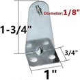 thumbnail image 3 of Soportes metálicos de repuesto para persianas plateadas con tornillos y soporte horizontal para persianas., 3 of 5
