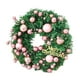thumbnail image 2 of Guirnalda navideña artificial, adorno navideño, guirnalda colgante navideña, corona para puerta delantera, decoración navideña para interiores rosa, 2 of 8