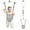 Gray, variant on FUNLIO 3-in-1 Toddler Swing Set with 4 Sandbags, Indoor/Outdoor Baby Swing with Foldable Metal Stand, Kids Swing Set for Backyard, Clear Instructions, Easy to Assemble & Store