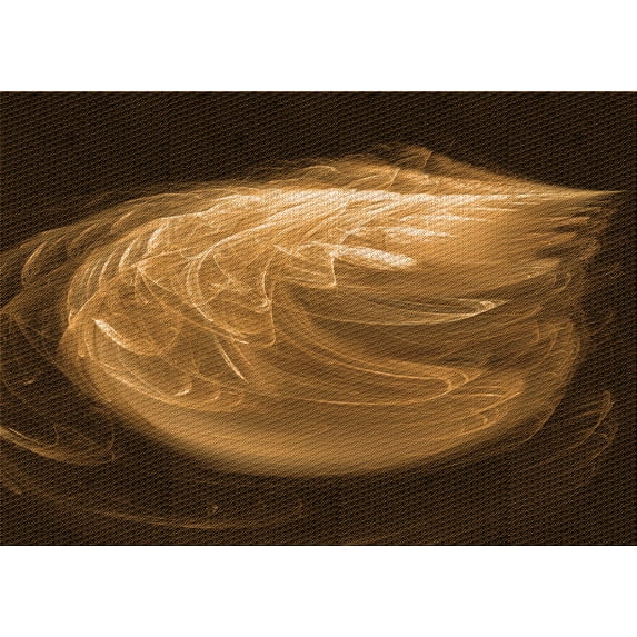 Ahgly Company Indoor Rectangle Patterned Black Bean Brown Area Rugs, 5' x 7'