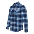 thumbnail image 2 of Burnside Yarn-Dyed Long Sleeve Flannel Shirt Size up to 4XL, 2 of 5