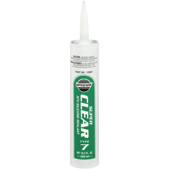 VersaChem 12007 Super Clear RTV Silicone Sealant Type 7 10.3 fl. oz. Cartridge