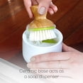 thumbnail image 4 of Full Circle, Brosse à Bubble Up Bambou Vert, Blanc, 4 of 4