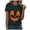 Dark Green, variant on Adult Jack O Lantern Pumpkin Face Halloween Funny T-Shirt (White, XL)