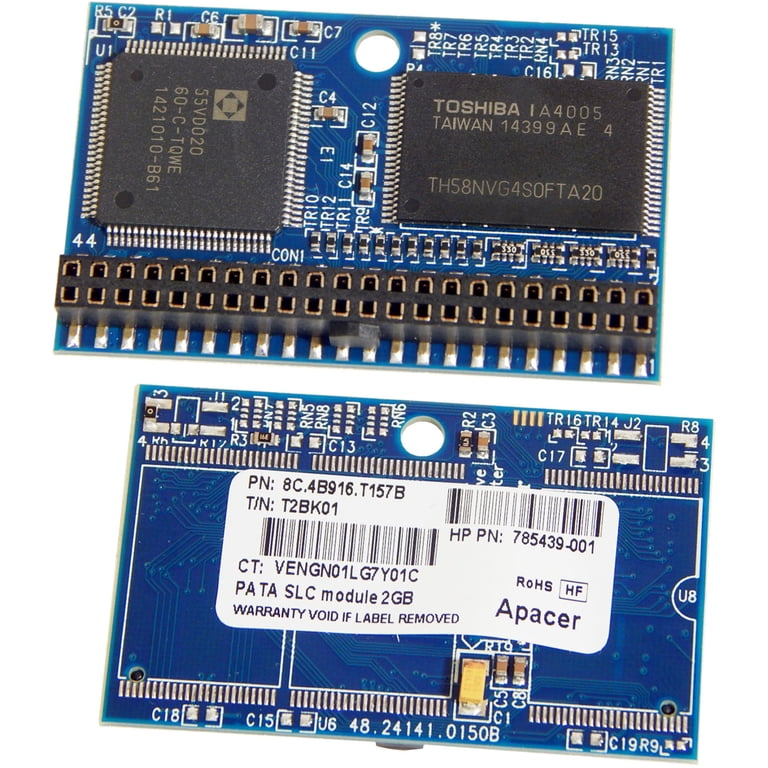 HP Apacer 2GB PATA SLC 44P Module 785439-001 Jumperless 8C.4B916 