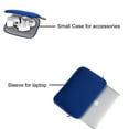 thumbnail image 3 of Mosiso Water Repellent Lycra Sleeve Bag Cover for 15-15.6 Inch MacBook Pro, Notebook Computer with Small Case, Royal Blue, 3 of 4