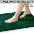 thumbnail image 4 of YHF Bathroom Rugs 24" X 47", Extra Thick & Soft Microfiber Shaggy, Machine Washable Bath Mats, Absorbent Bath Rugs, Non-Slip Rubber Backing Bath Mat for Bathroom Floor, Tub and Shower, Hunter Green, 4 of 5