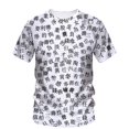 thumbnail image 1 of Nouveaux T-Shirts Graphiques en Anglais pour Hommes Tendance Style Décontracté de Rue Personnalité Col Rond Manches Courtes, 1 of 5