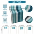 thumbnail image 6 of Teal Blue Green Table Runner, Modern Ombre Minimalism Abstract Stripes Washable Cotton Linen Table Runners 72 Inches Long, Dresser Scarf Runner for Dining/Coffee/Kitchen/TV Stands/Cabinets 13''x72'', 6 of 8
