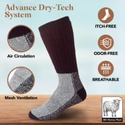 Thermal Socks Merino Wool Socks For Women and Men - 3 Pairs of Extra-Mens Warm Socks, Winter Socks, Hiking Socks, Boot Socks by Debra Weitzner
