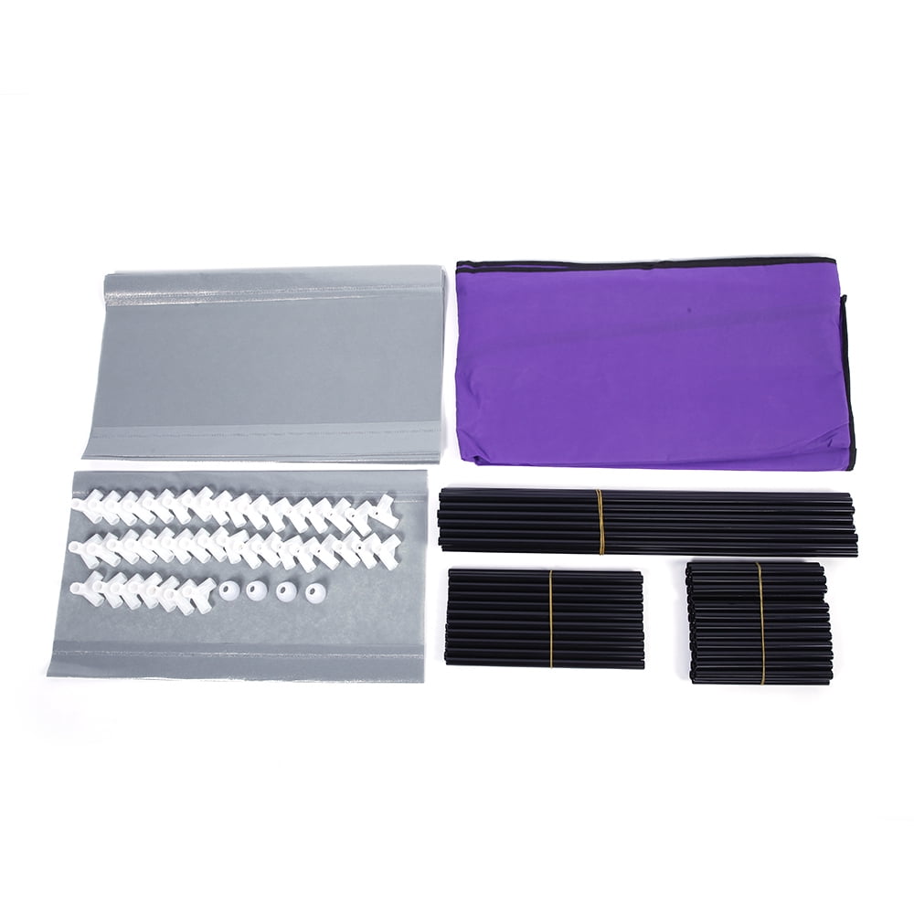 Shoe Rack, Room-saving 9 Lattices Non-woven Fabric, Purple