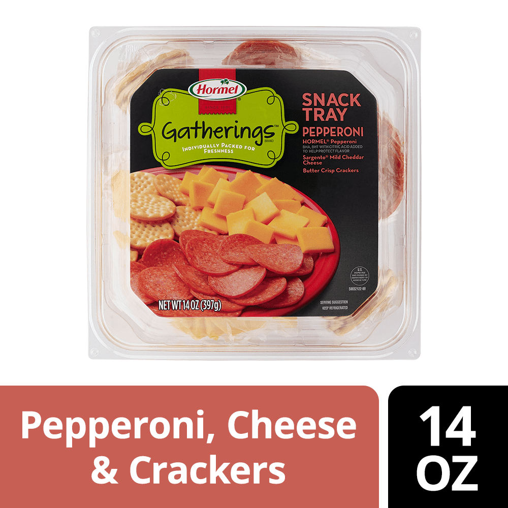 Hormel Gatherings Pepperoni and Cheese Snack Tray, 14 oz
