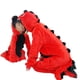 thumbnail image 2 of Mono de franela de dinosaurio rojo, traje de Cosplay de dibujos animados, ropa de dormir con capucha de una pieza, Conjunto de Pijama familiar, 2 of 3