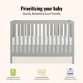 thumbnail image 7 of Dream On Me Synergy MOD 5-in-1 Convertible Crib, Converts from Baby Crib to Toddler Bed, Day Bed, Kids Bed and Full Size Bed, Three Adjustable Mattress Height Positions, Cool Gray, 7 of 7